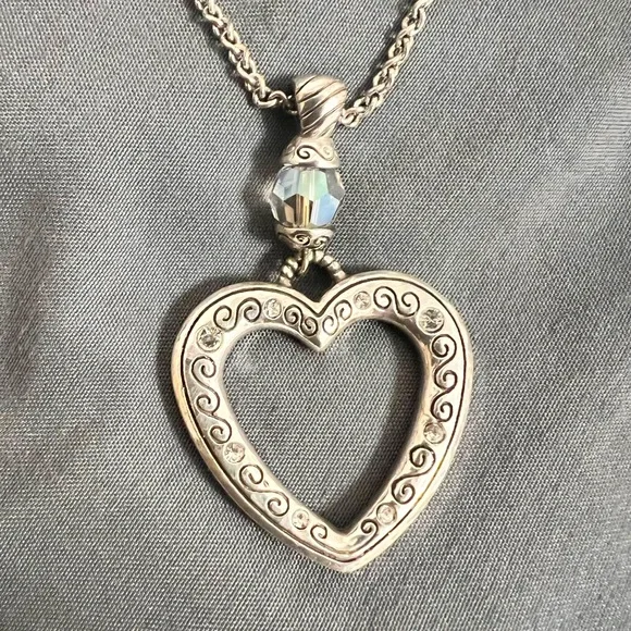 Brighton Reversible Heart Pendant, Necklace, and Earrings - Picture 2 of 8